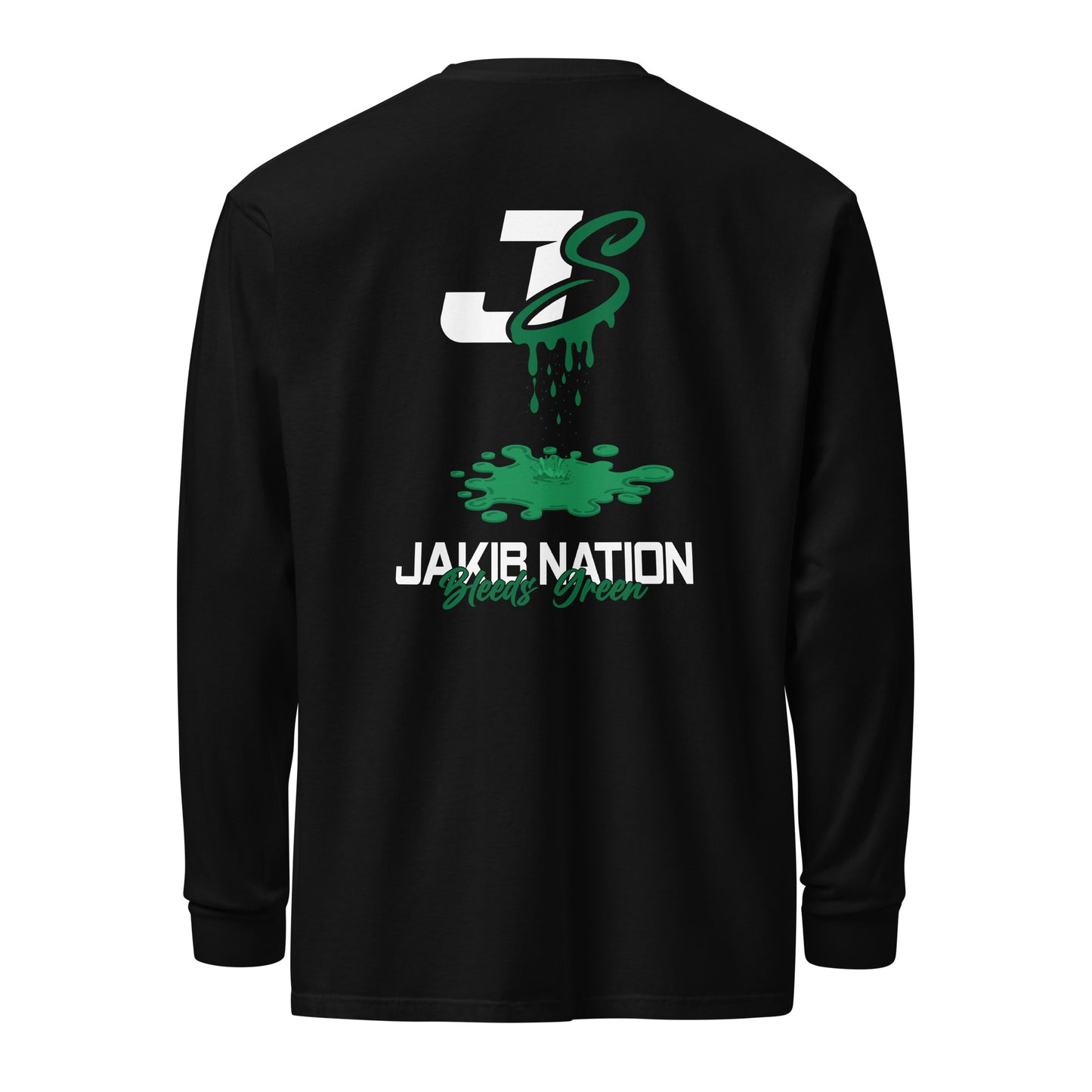 Bleed Green Long Sleeve - White Logo