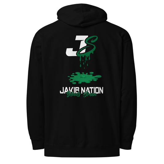 Bleed Green Hoodie - White Logo